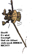 Galileo
 versucht die Antenne abzuk&uuml;hlen