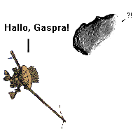 Galileo ist die erste, die einen Asteroiden sieht