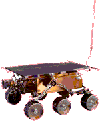 Rover
 erkundet die Steine